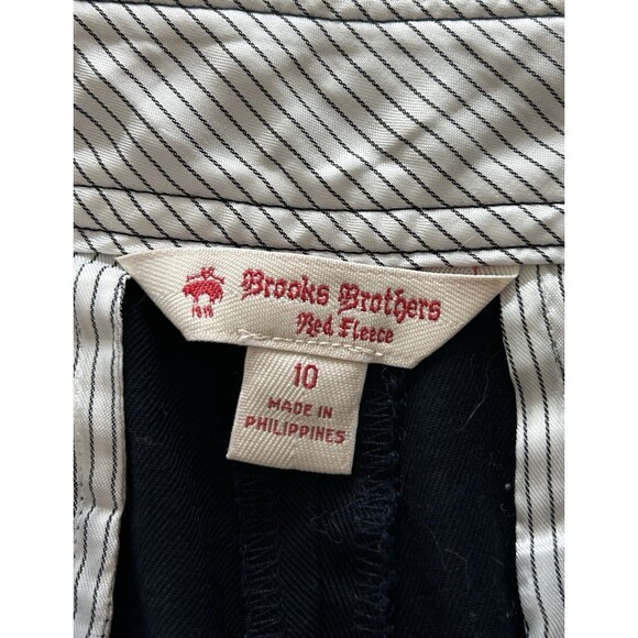 Brooks Brothers Women Pants Size 10 Navy Trousers Gold Buttons Preppy Elevated - Picture 13 of 14